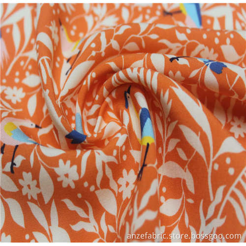 digital printed 100%rayon poplin printed fabric for clothing